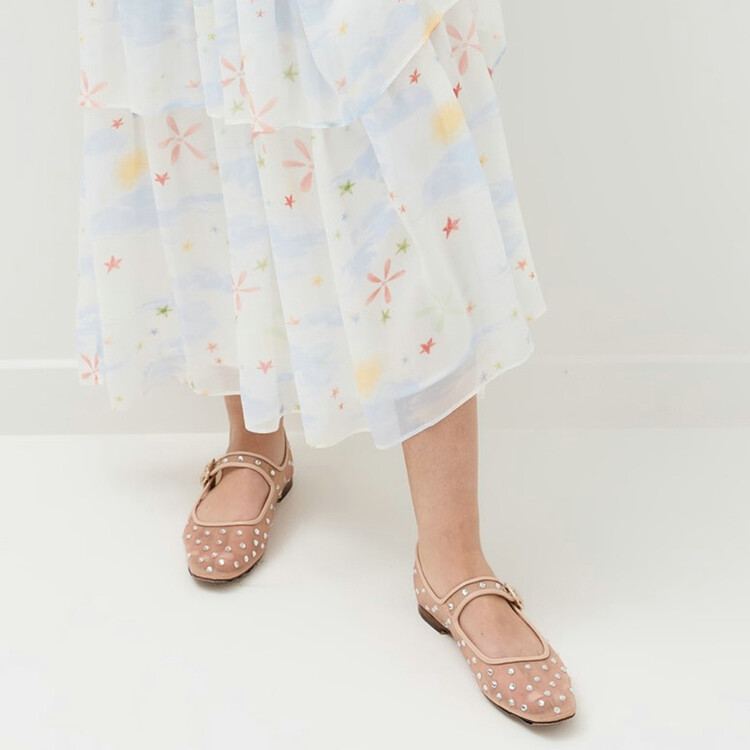 Roman Sandals with Ribbon and Tassel Details